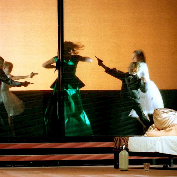 von Tenessee Williams Theater Oberhausen, Ensemble, Bühne: Martin Kukulies, Foto: Jürgen Diemer