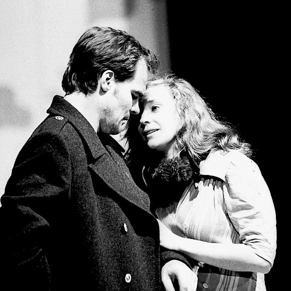 von G.E. Lessing, Theater Oberhausen, Yorck Dippe, Verena Bukal, Bühne: Anna Stolze, Foto: Yorck Dippe